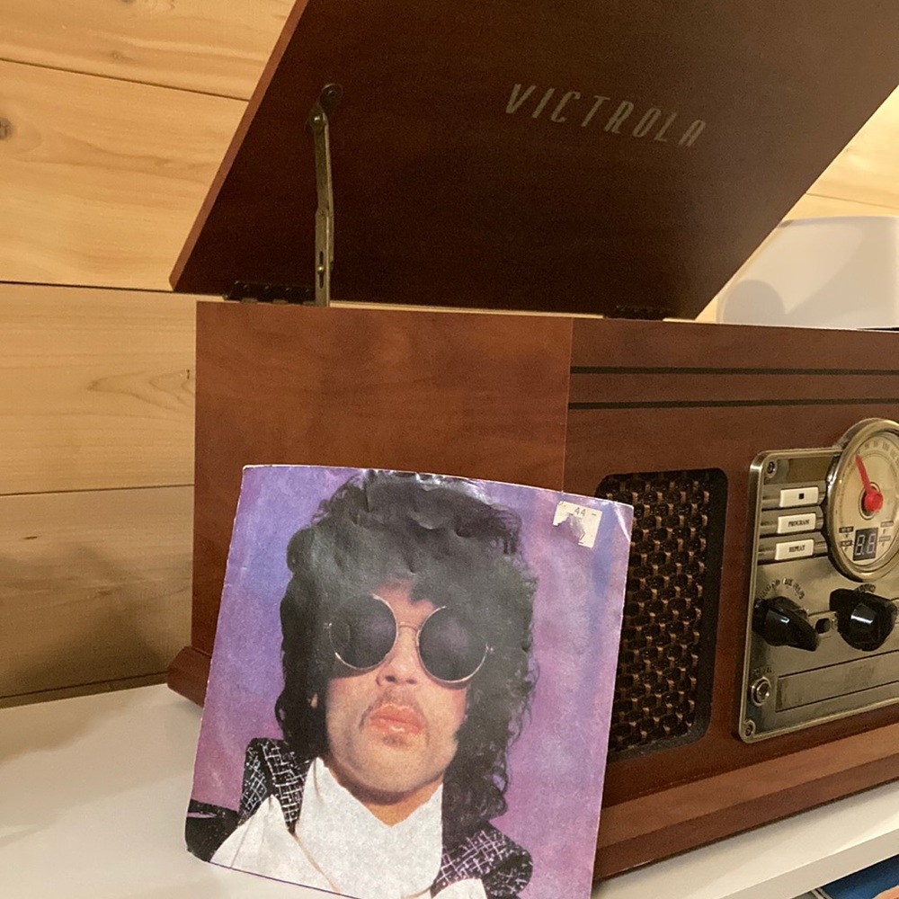 Vintage Prince 45 RPM record “When Doves Cry”